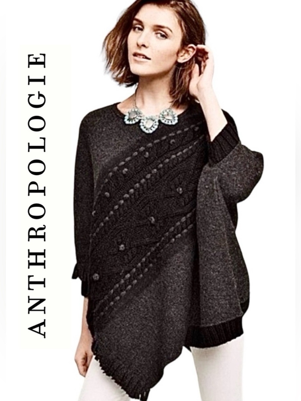 Anthropologie Sleeping On Snow Alpaca Cape